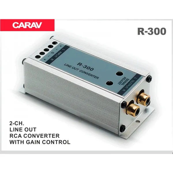 Преобразователь уровня сигнала 2-х канальный Carav R-300 thumbnail 2