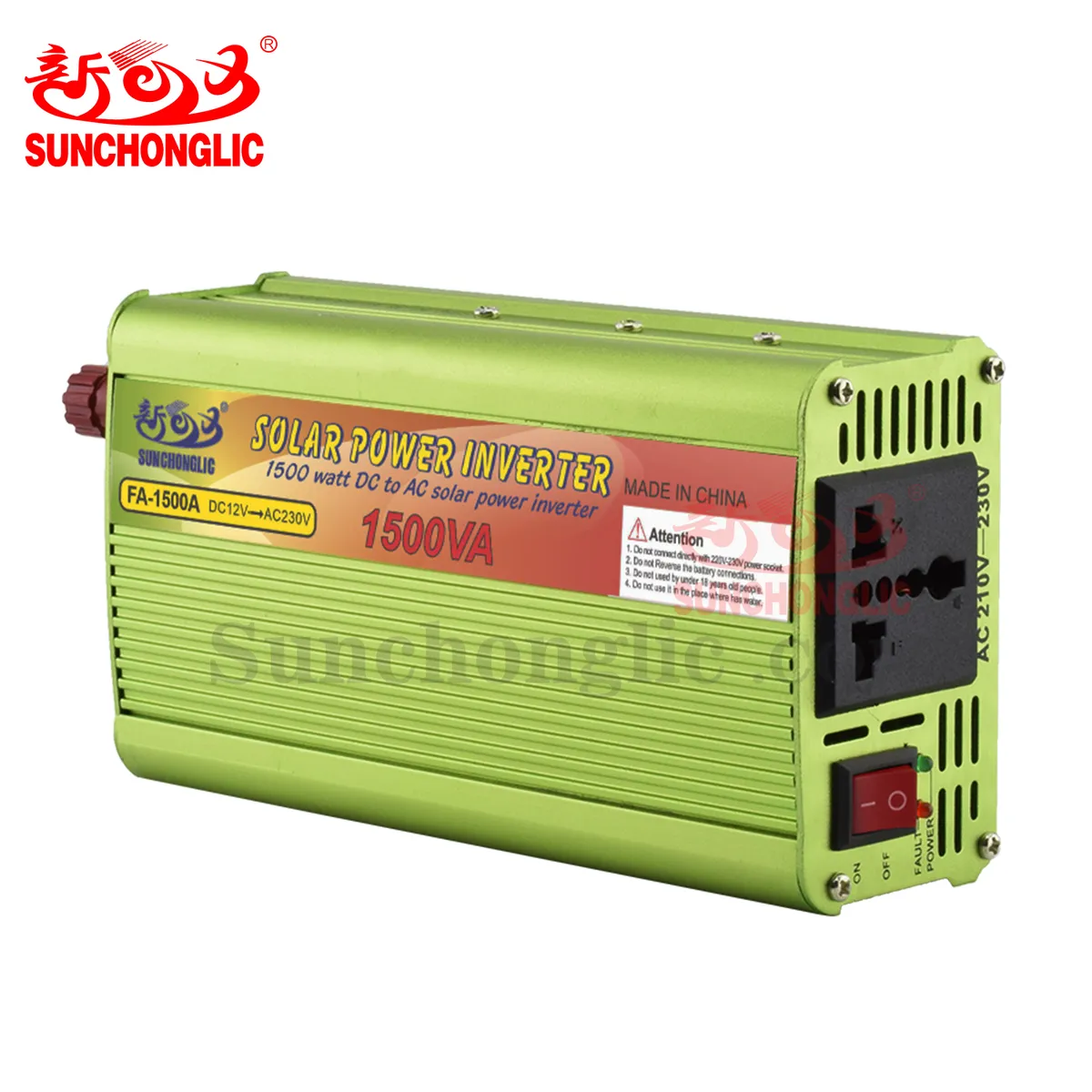 Инвертор Sunchonglic 12v 220v 1500va thumbnail 3