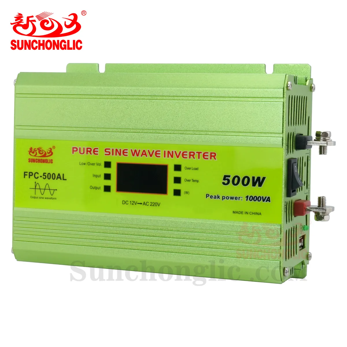 Синусоидальный инвертор Sunchonglic 12v 220v 500w thumbnail 6