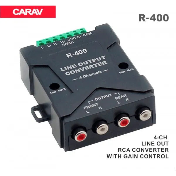 Преобразователь уровня сигнала 4-х канальный Carav R-400 thumbnail 2