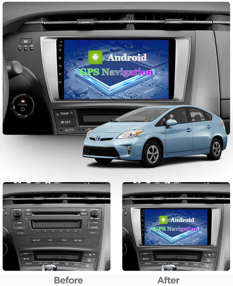 Player Android original Toyota Prius 30 2009-2015 thumbnail 2