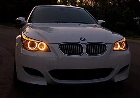 Светодиодные ангельские глазки для BMW желтые