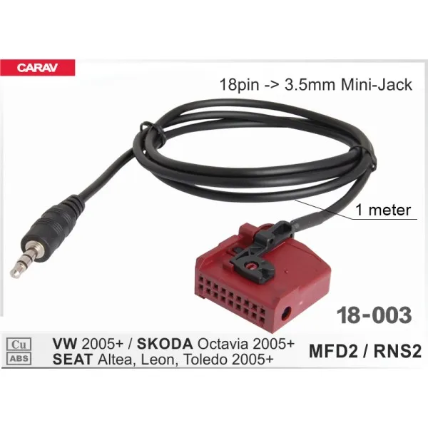 Cablu AUX adaptor Volkswagen, Skoda Carav 18-003 thumbnail 2
