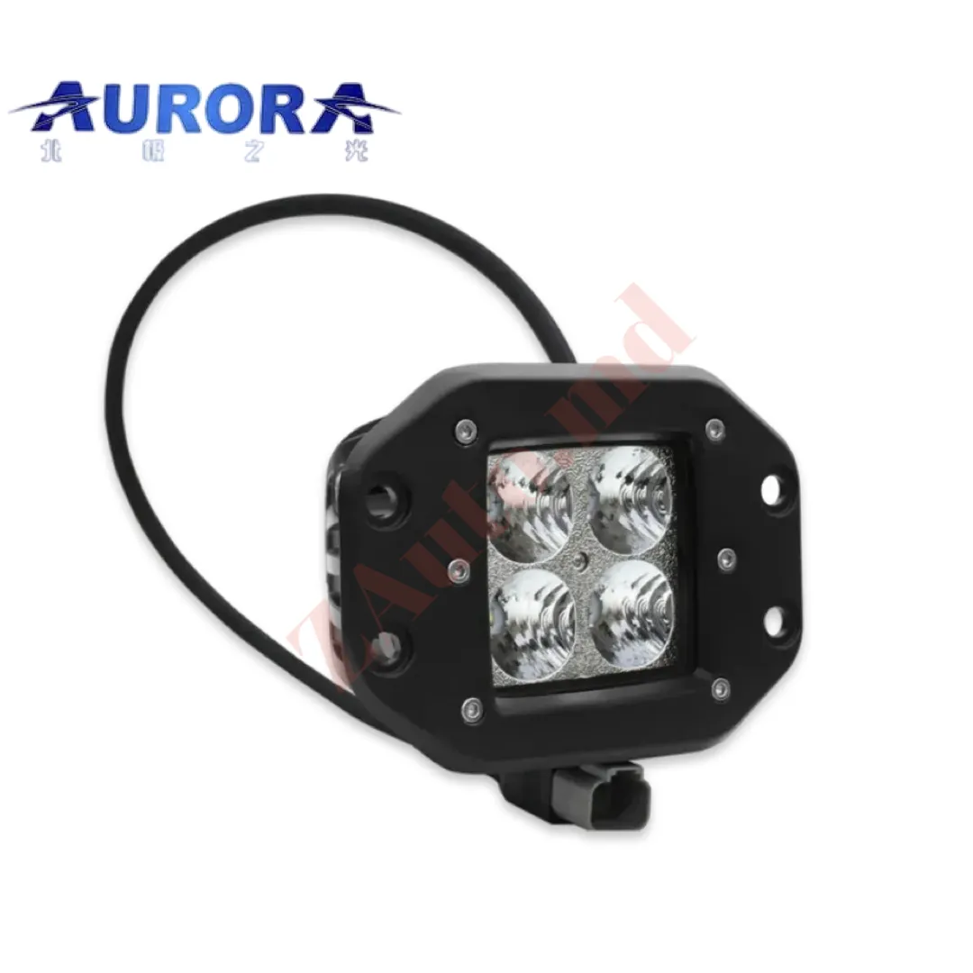 Врезная светодиодная фара Aurora ALO-E-2-E4T