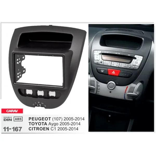 Переходная рамка Peugeot 107 Carav 11-167 thumbnail 2